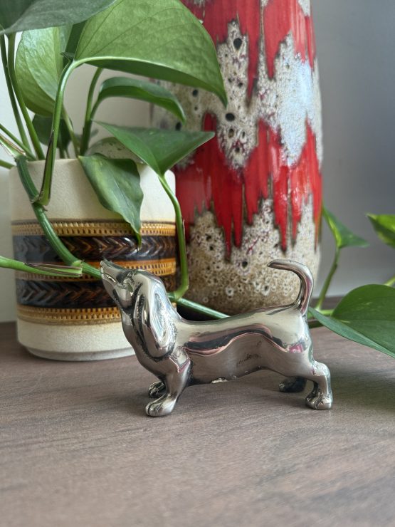 Teckel | sculptuur verzilverd - Afbeelding 5